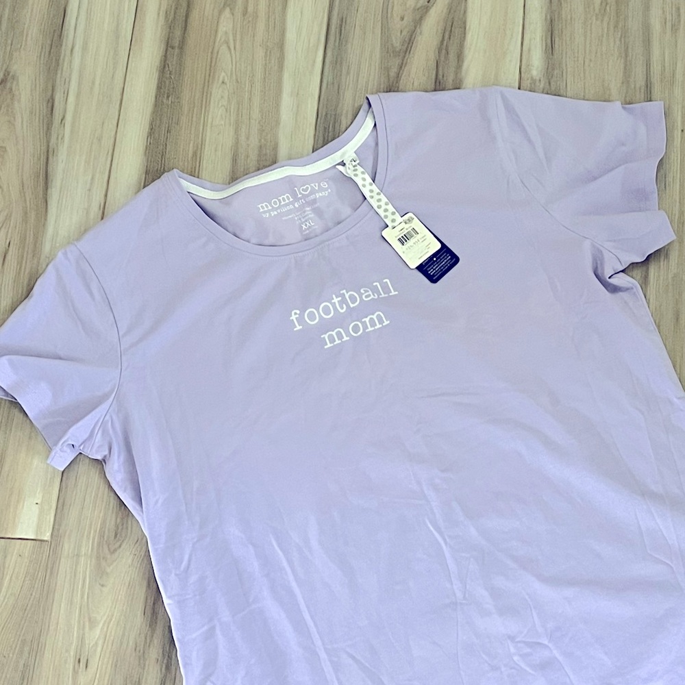 Football Mom Purple Tee